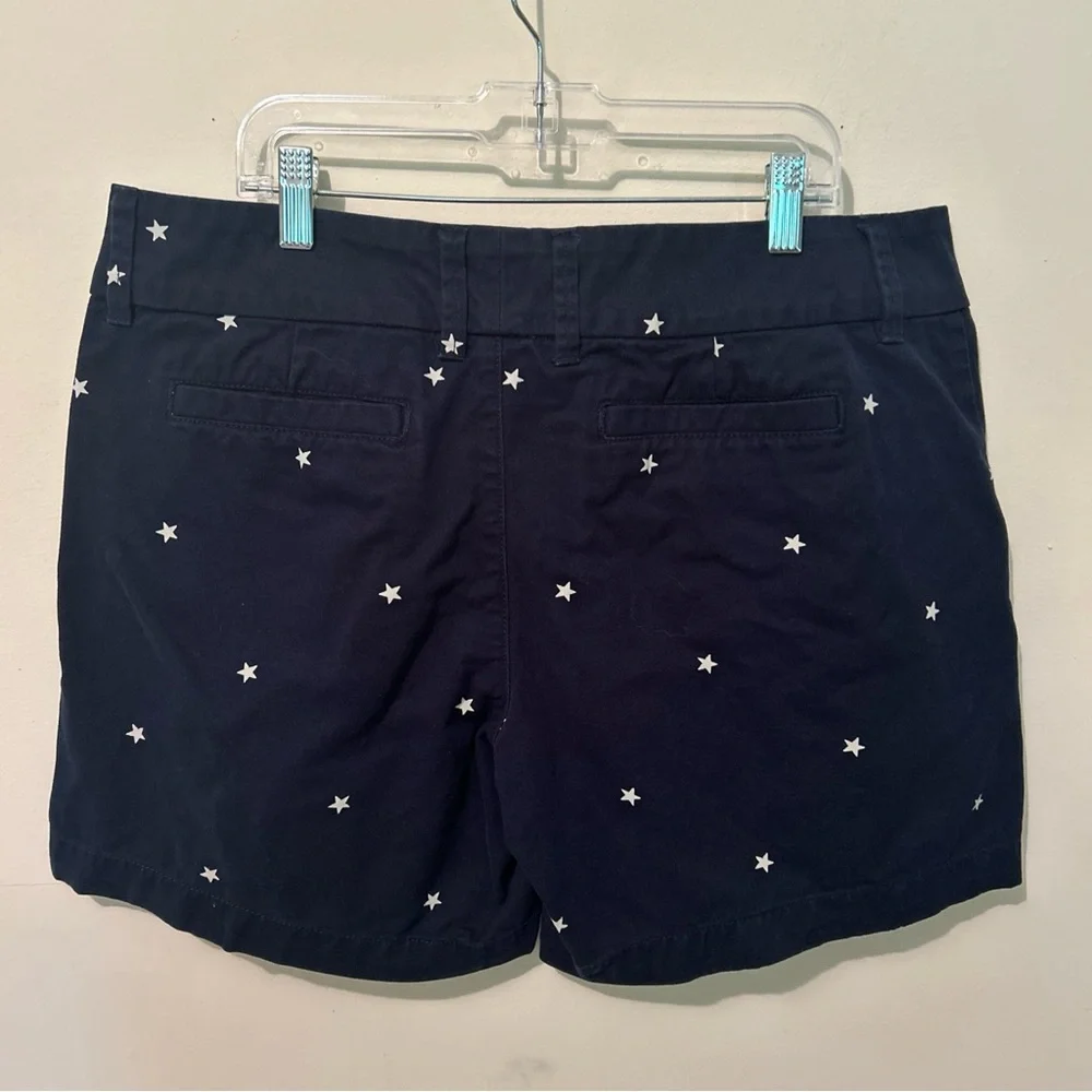 Polka Dot Stars Shorts Women’s 10 Short Shorts Chino Navy White Vacation
